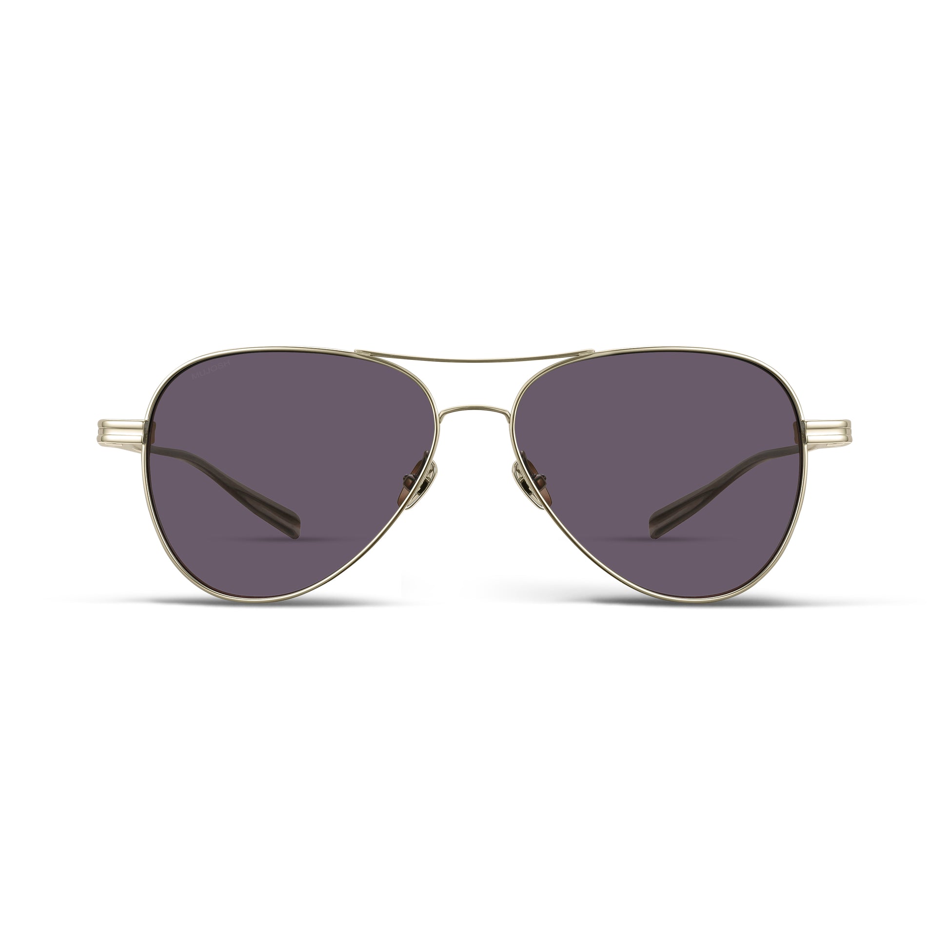 Titanium Aviator Sunglasses (Dawn Gold)