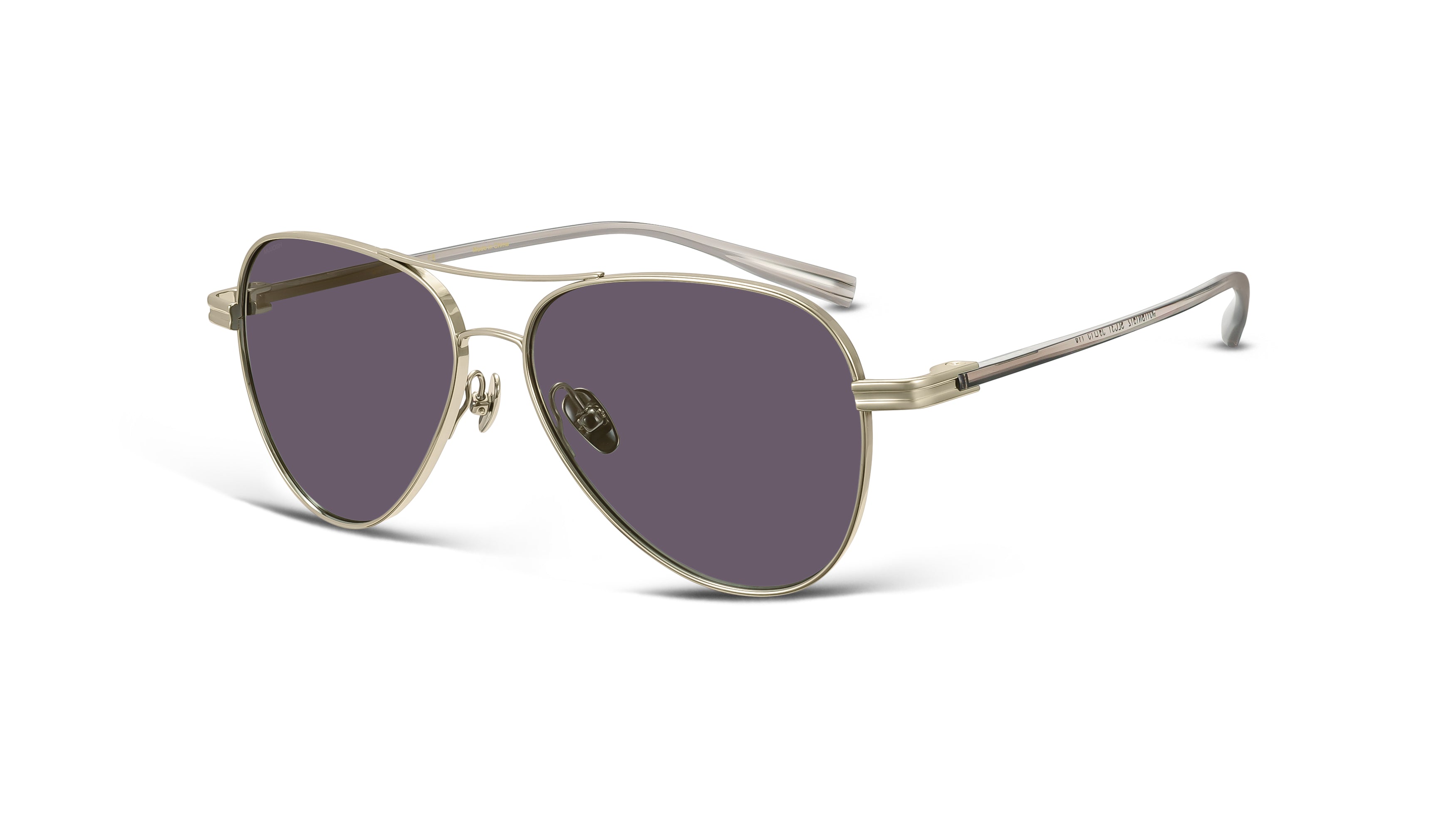 Titanium Aviator Sunglasses (Dawn Gold)