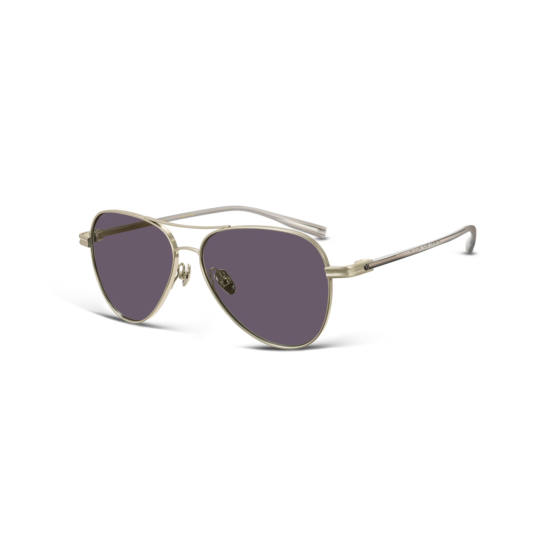 Titanium Aviator Sunglasses (Dawn Gold)