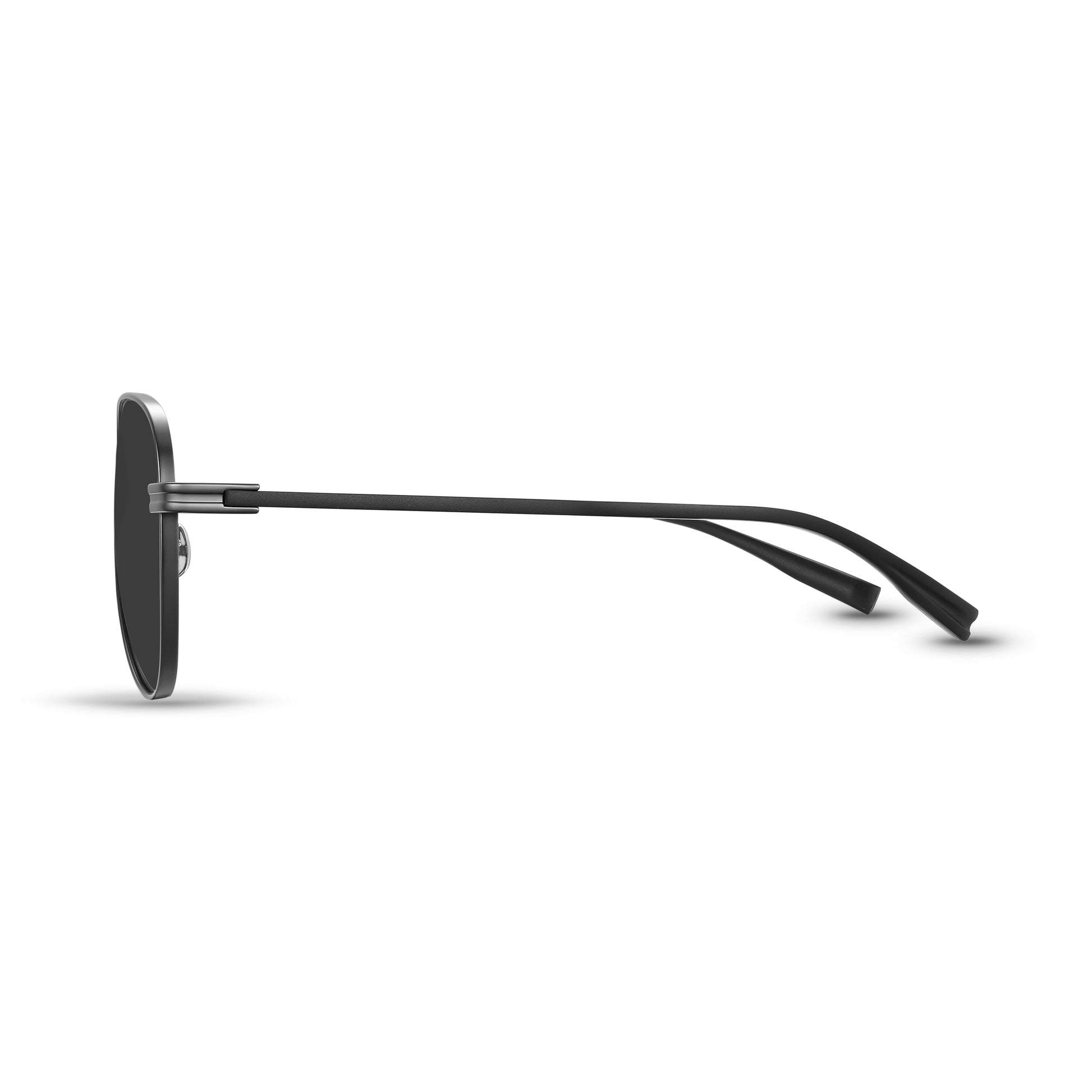 Titanium Aviator Sunglasses (Black)