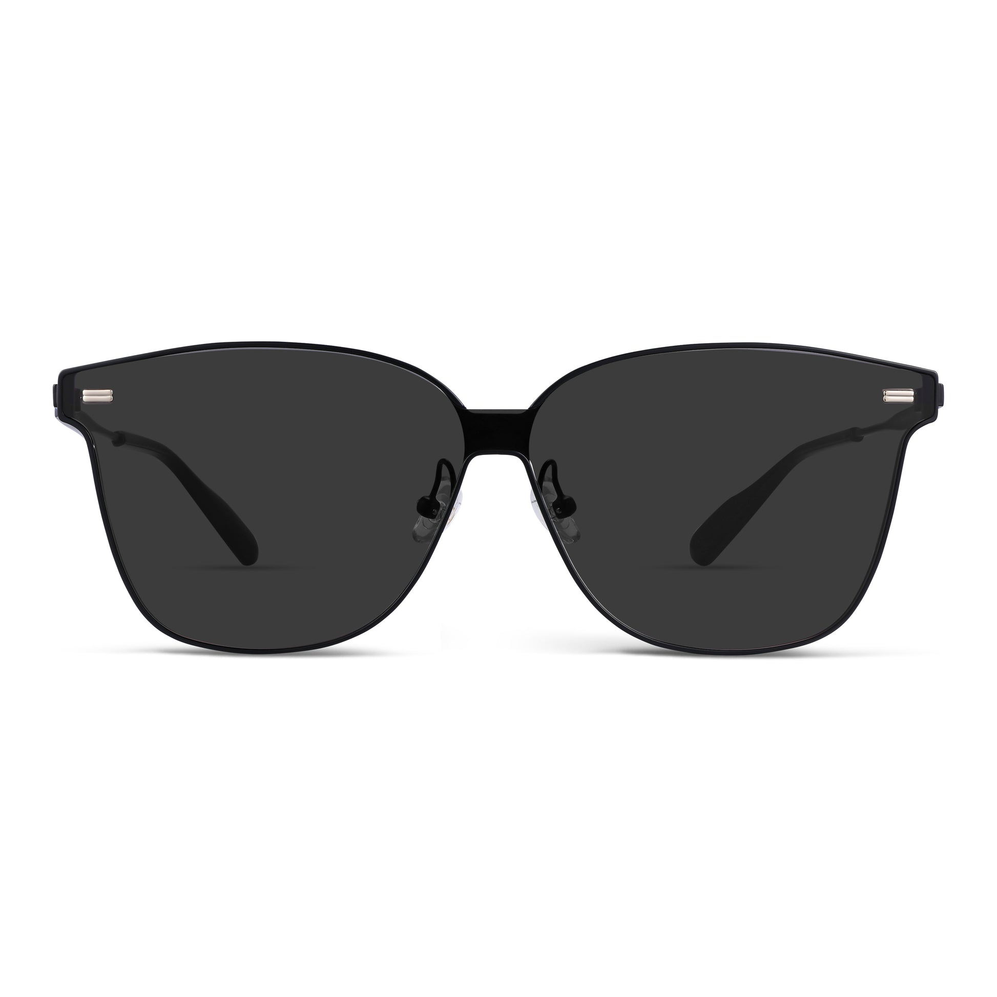 Retro Square Polarized Sunglasses (BLK)