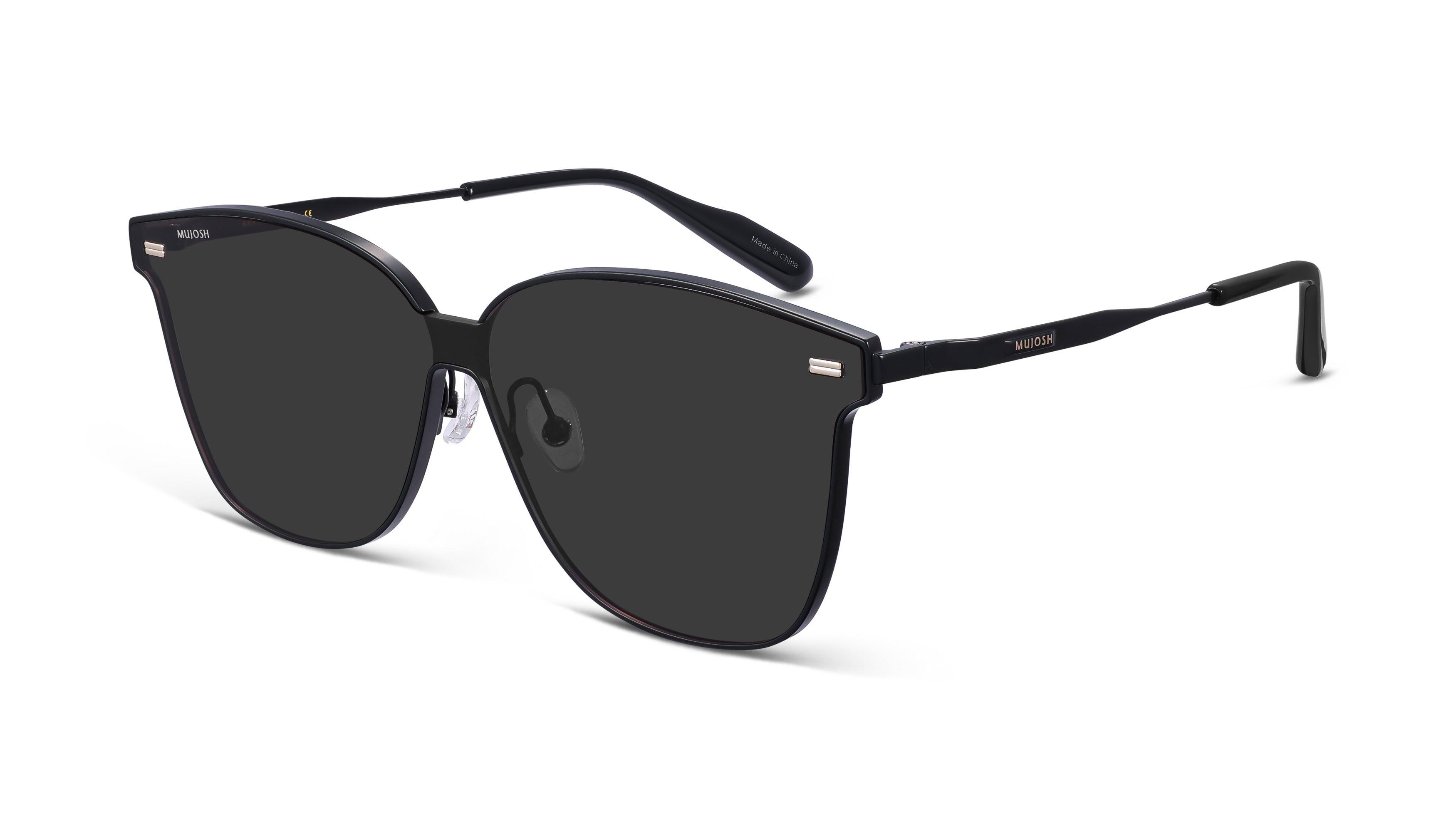 Retro Square Polarized Sunglasses (BLK)