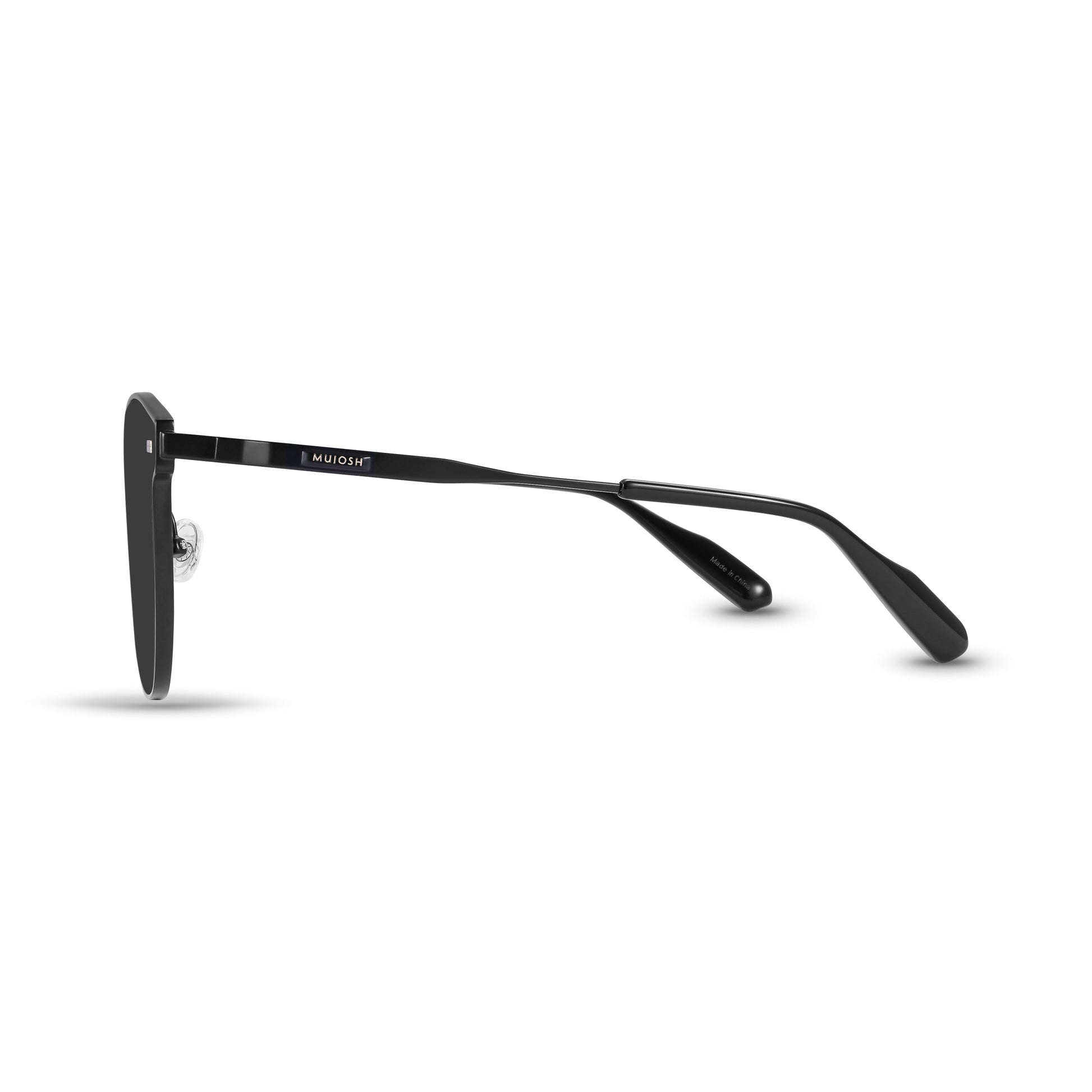 Retro Square Polarized Sunglasses (BLK)