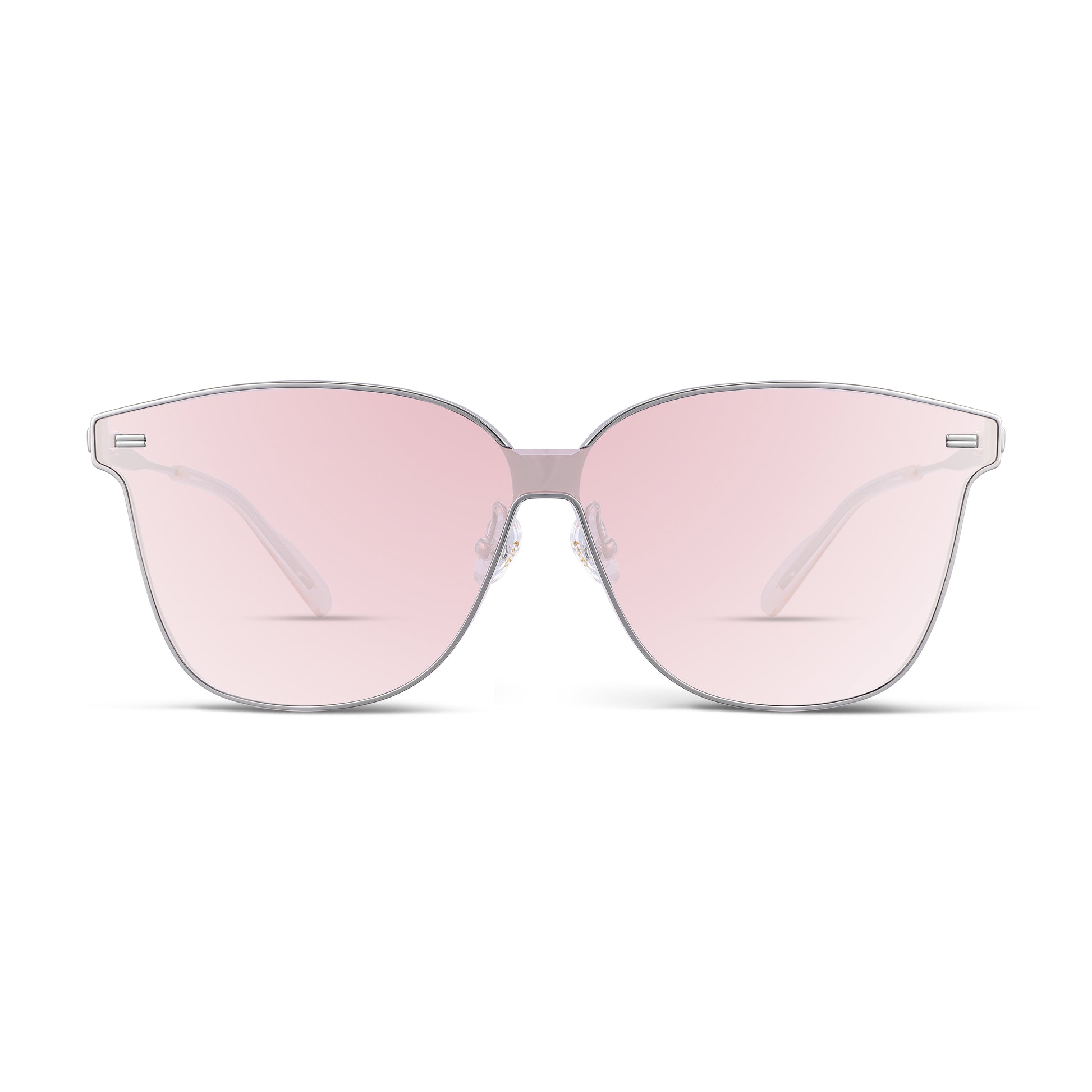 Retro Square Polarized Sunglasses (Sliver)