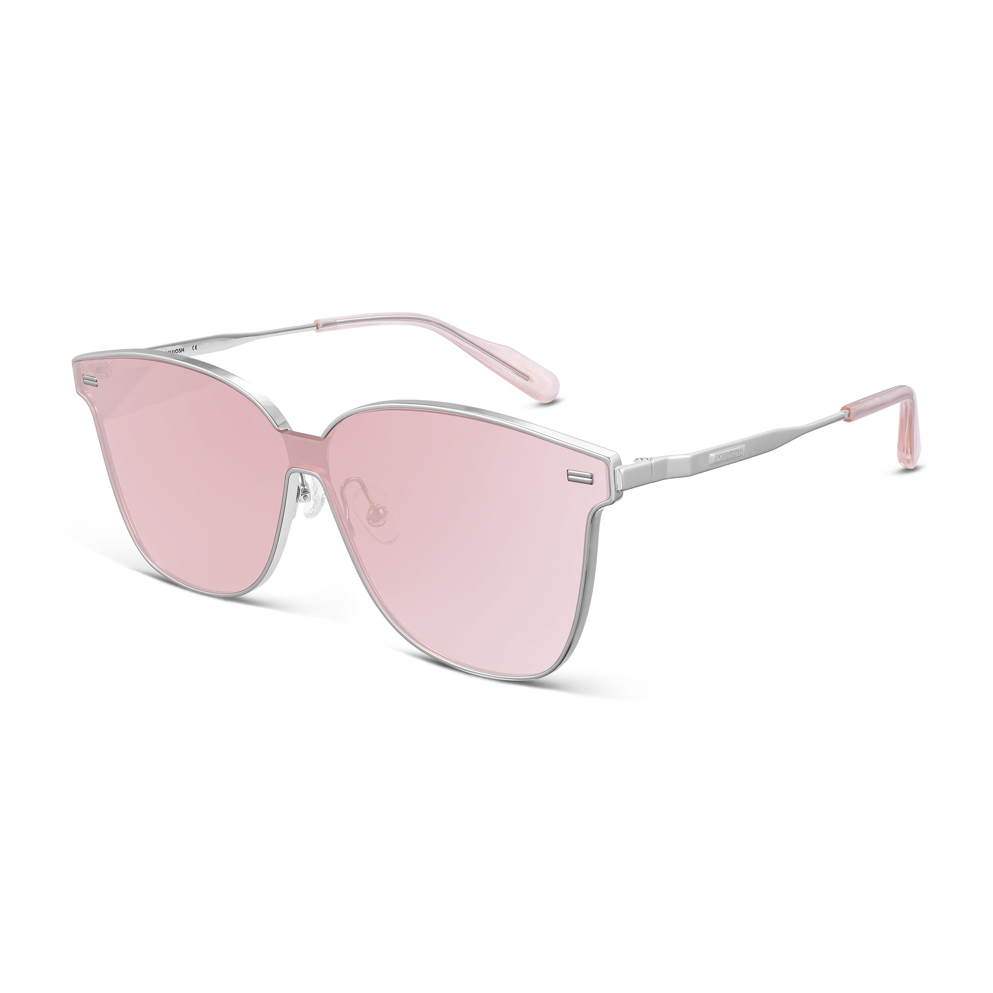 Retro Square Polarized Sunglasses (Sliver)