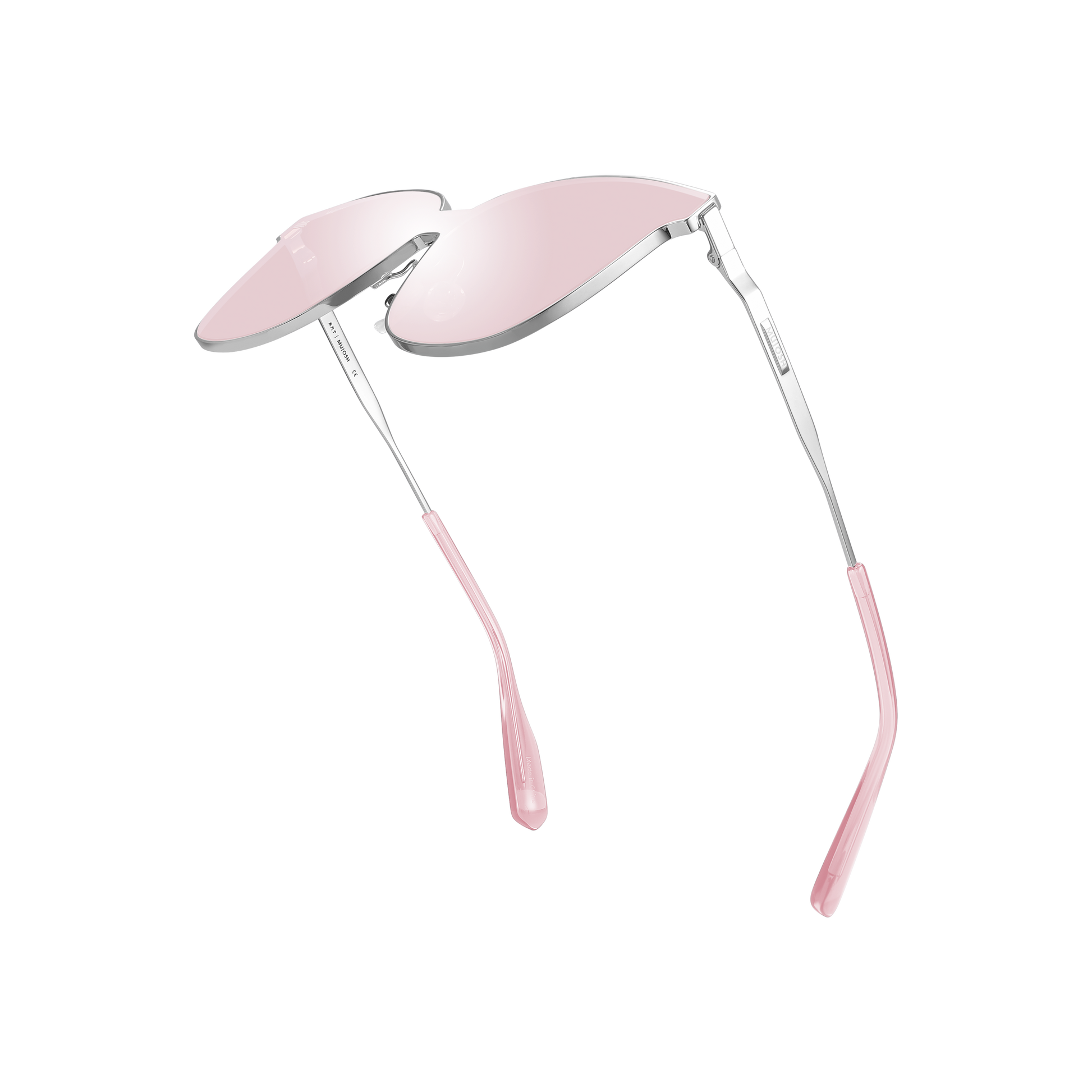 Retro Square Polarized Sunglasses (Sliver)