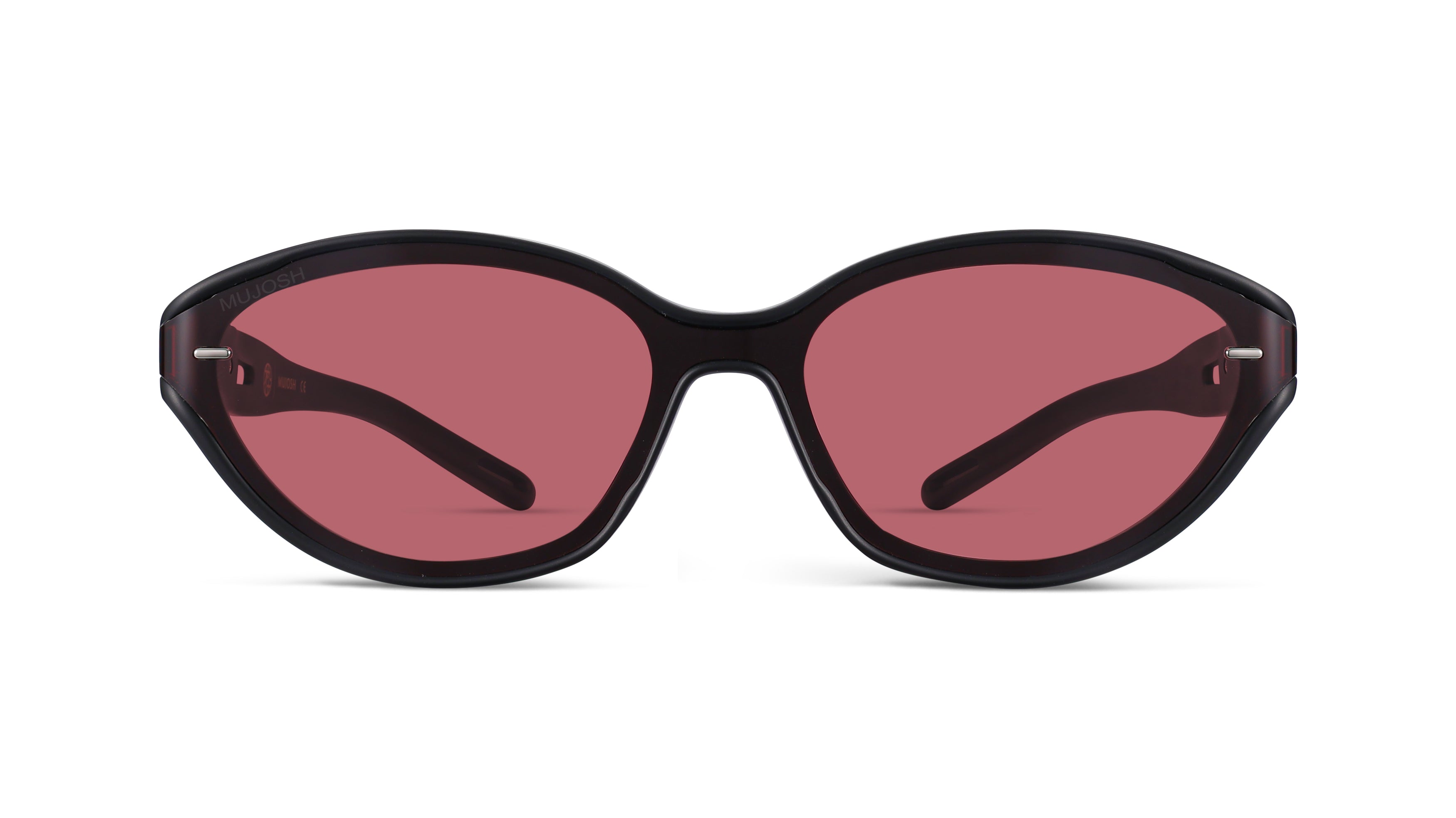 Futuristic Narrow Sunglasses (Round BLK)