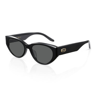 MUJOSH Vintage Narrow cat eye sunglasses in acetate, low bridge fit
